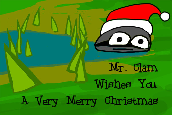 Cranky Clam wishes you a very merry Christmas!